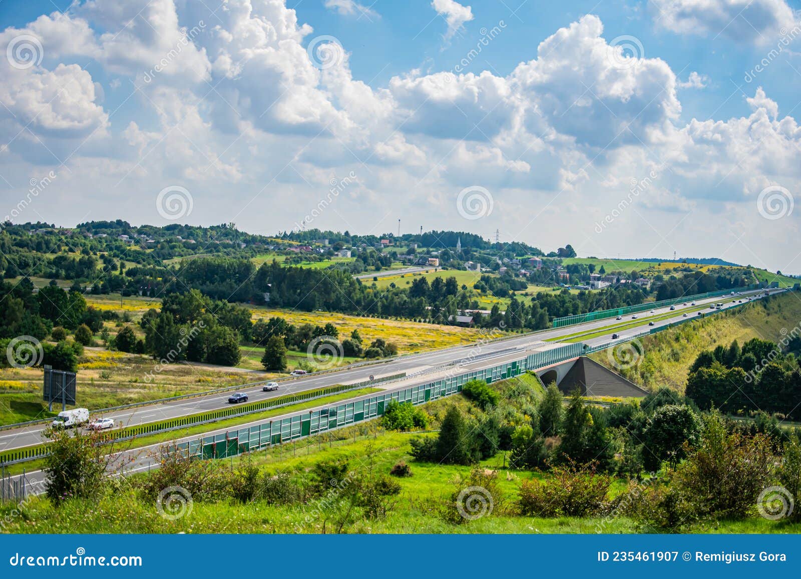 landscape highway, a1 highway north south section pyrzowice - piekary ÃÅ¡lÃâ¦skie